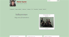 Desktop Screenshot of mariakynne.dk